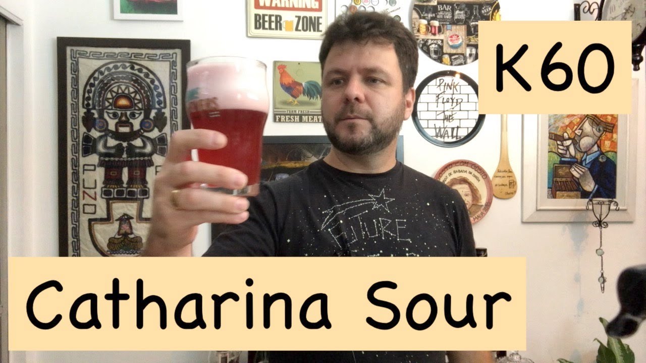 Como fazer uma catharina sour de framboesa e amora.EZbrew K60 Como cerveja em casa Degustação #43