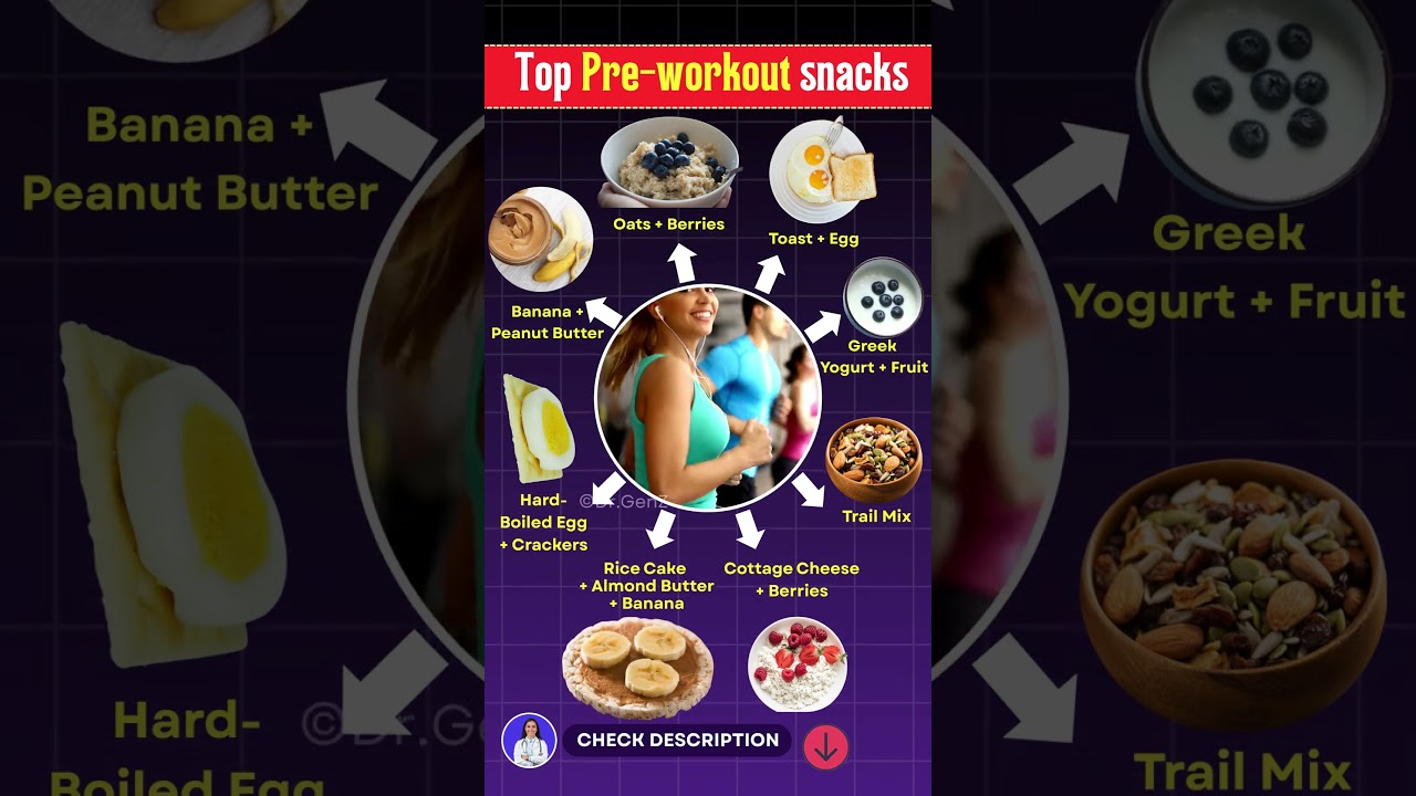 Top 10 Best Pre Workout Snacks for Maximum Energy & Performance | Gym food before workout