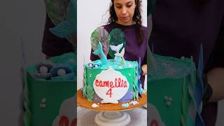 Mermaid Cake كيكة عروس البحر #howto #birthday #cake #oreo