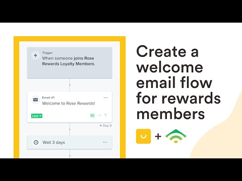 Create a Welcome Email Flow for Rewards Members | Smile.io + Klavyio