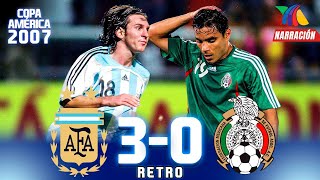 GOLAZO DE MESSI 🐐 Argentina 3-0 México 🏆 Copa América 2007 - Semifinal
