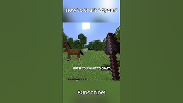 How To Craft A Spear In Minecraft?!