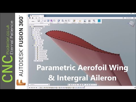 How to generate a Parametric Aerofoil Wing  & Intergral Aileron