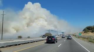 Smoke Billows From Brush Fire in Northern California