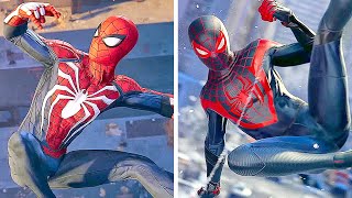 Marvel's Spider-Man - Peter Crafts His Suit Vs Miles Crafts His Suit