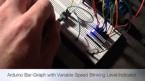 Blinking LED Bar-Graph Using Arduino