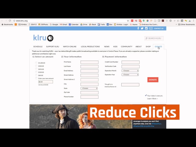 Kimbia Online Donation Forms Demo