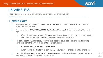 Shelly Cashman Word 2019 | Module 6: End of Module Project 2 #shelly #module6 #EOM2 #word2019