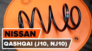 How to change front springs on NISSAN QASHQAI (J10, NJ10) [TUTORIAL AUTODOC]