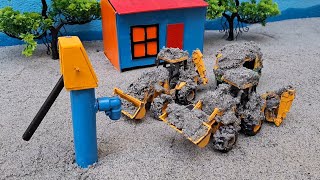 How To Make Water pump tractor with washing | diy tractor science project Part 09