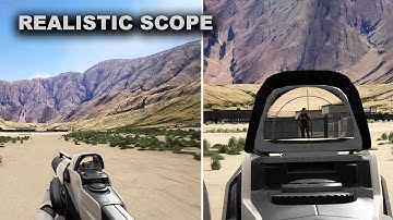 Unreal Scope Material with Realistic Zoom Effect