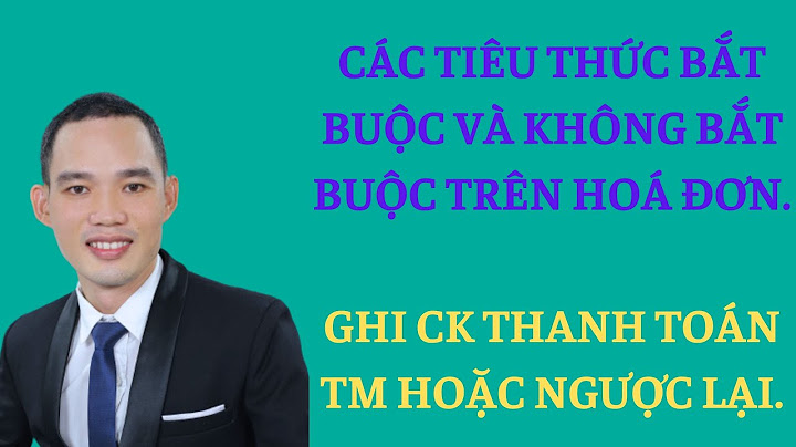 Chỉ tiêu không yêu cầu trên hóa đơn