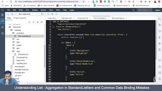 UI5 List - Aggregation in StandardListItem and Common Data Binding Mistakes