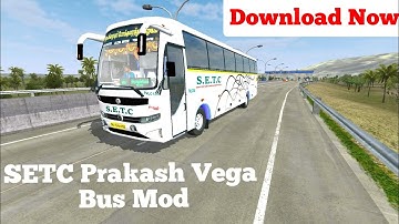 SETC Prakash Vega Bus Mod For Bussid | Bus Mod Bussid | Car Mod Bussid Download Now