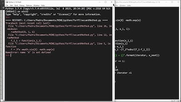 Secant Method in Python