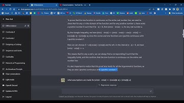 ChatGPT examples for Differentiation (Analysis)