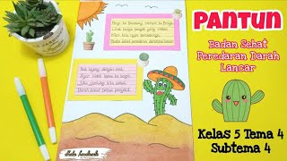 Cara Membuat Pantun yang Mudah || Menghias Pantun || Kelas 5 Tema 4