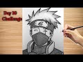 How to Draw Kakashi Hatake 😈 ( Naruto) | Easy Anime Drawing Tutorial | Step by Step Beginners Anime