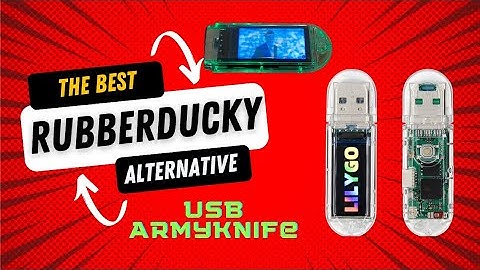 Flash the usbArmyKnife (i-am-shodan) to the LilyGO T-Dongle — full firmware install run through 