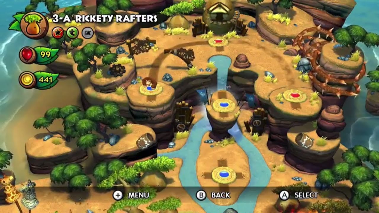 Donkey Kong Country: Tropical Freeze | 3-A Rickety Rafters