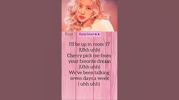 rose APT Full solo demo version #cover #lyricsshorts #blackpink #kpop