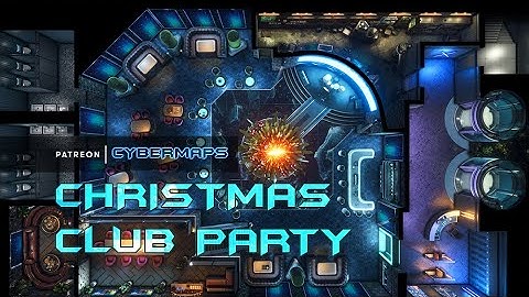 Cybermaps - Christmas Club Party Animated Battle Maps Preview