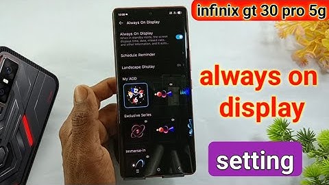 Infinix gt 30 pro lock screen always on display setting | infinix gt 30 pro always on display