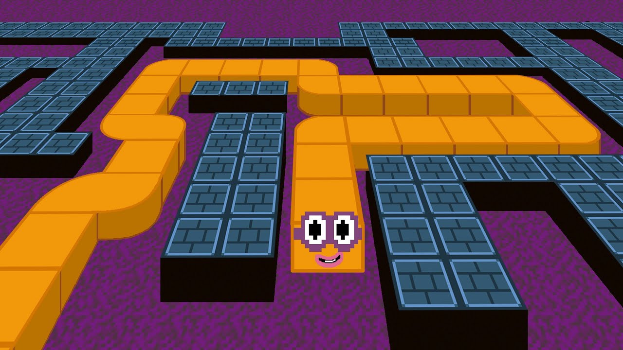 Number Snake Phases 2-3-4-30 in Mario Maze Level Up | Game Animation