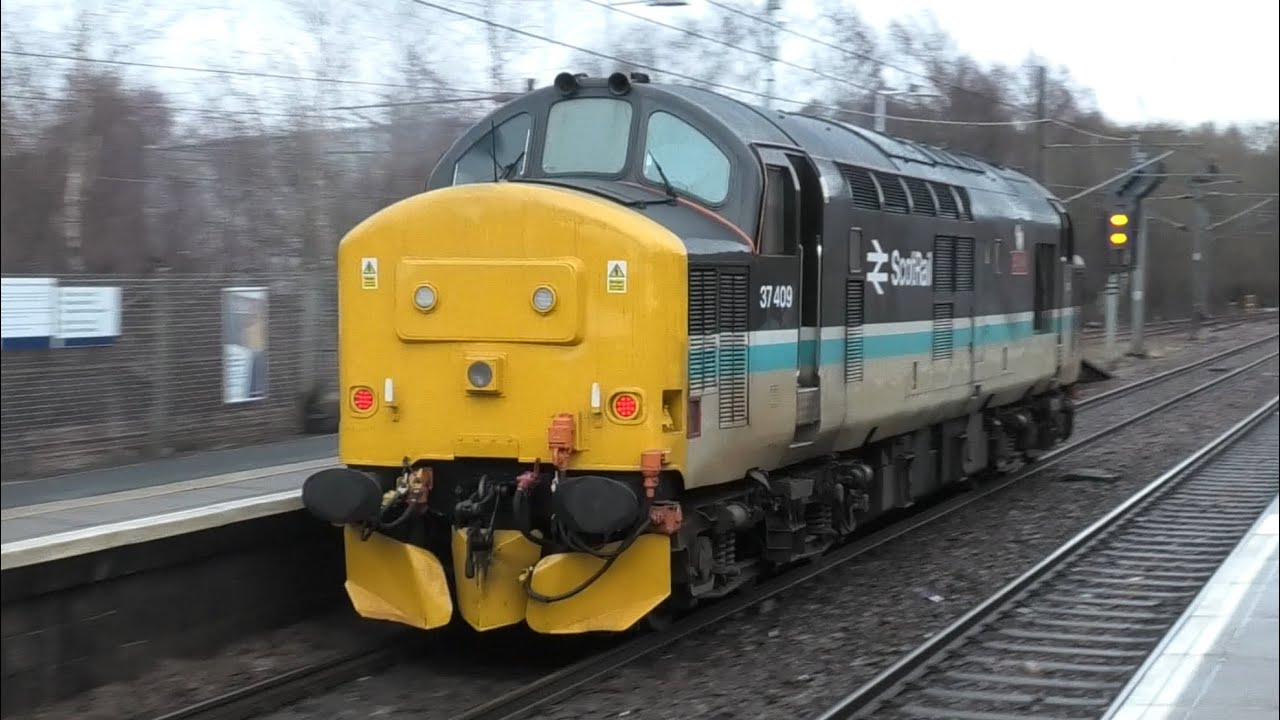 Fantastic Busy Day At Whifflet Scotland Freight/ Passenger Trains Light Locomotive March 5th 25