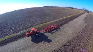 Allis Chalmers 4W-305 Tractor pulling a Sunflower Disk Ripper