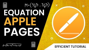 How to Insert an Equation Formula Into Apple Pages Documents 2022