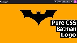 Batman Logo using CSS [easy]