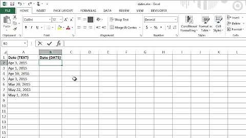 Microsoft Excel - DATEVALUE Function
