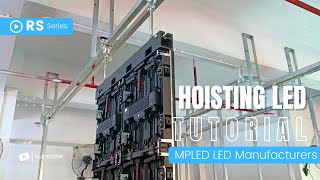 MPLED Outdoor stage hoisting rental LED display installation tutorial