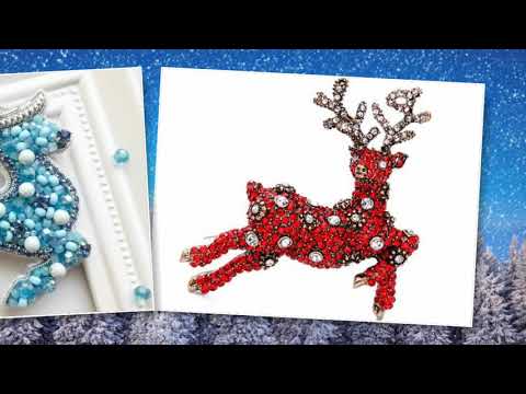 Брошки из бисера - для вдохновения. Олени. Часть 3