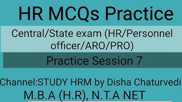 HR Practice Session 7|UPRVUNL ARO online preparation| HR Recruitment |govt. hr previous year paper