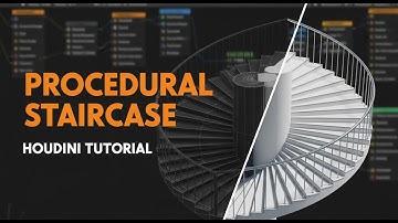 Procedural Spiral Staircase in Houdini | Node-Based Workflow