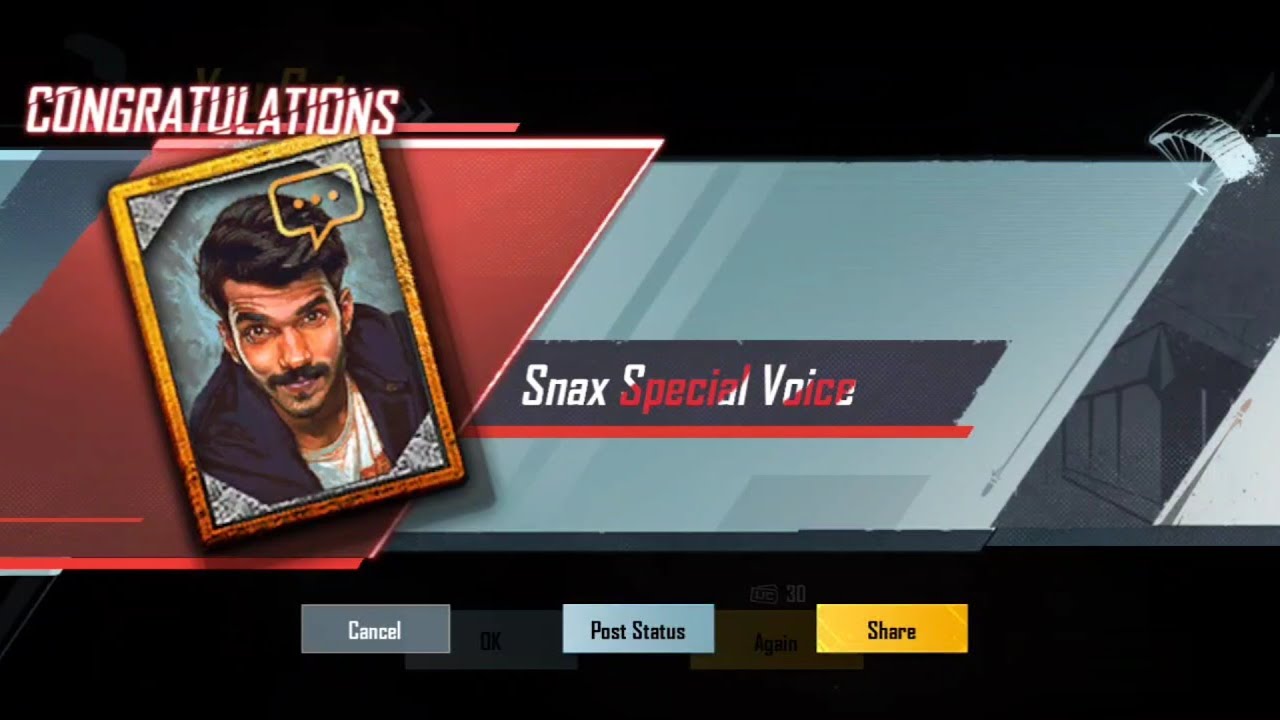 Snax Mythic Voice Pack in 210 UC | Holi Lucky Crate Opening | BGMI ...