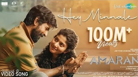 Hey Minnale - Video Song | Amaran | Sivakarthikeyan, Saipallavi | GV Prakash | Rajkumar periasamy