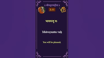 Bhagavad-gita 3.11#shorts