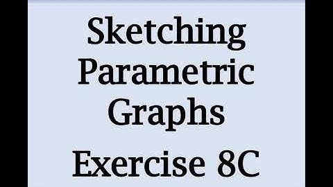 A2 Maths - Pure - Sketching Parametric Graphs