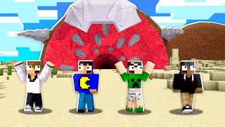 MINHOCA GIGANTE nos ENGOLIU no Minecraft! 😯