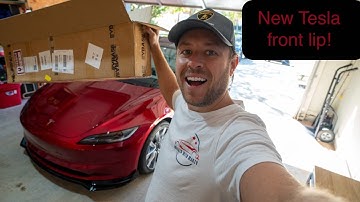 I installed a front lip on my Tesla Model 3 Highland!