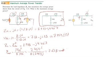11 maximum Average power transfer