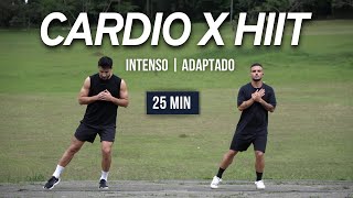 25 MIN CARDIO HIIT PARA PERDER BARRIGA EM CASA | INTENSO VS ADAPTADO | sem acessórios screenshot 3