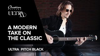 Features (ENG): OVATION ULTRA SERIES // Modern Take On A Classic // Pitch Black 1516PBM-G