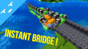 Automatic REDSTONE Basalt BRIDGE BUILDER for BEDROCK Minecraft [Windows, MCPL, Xbox, PS4& 5, Switch]