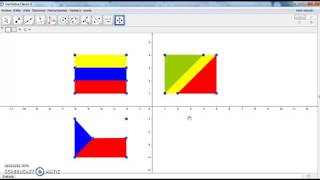 Creando banderas Colombia  Congo, República checa con el software GeoGebra screenshot 2