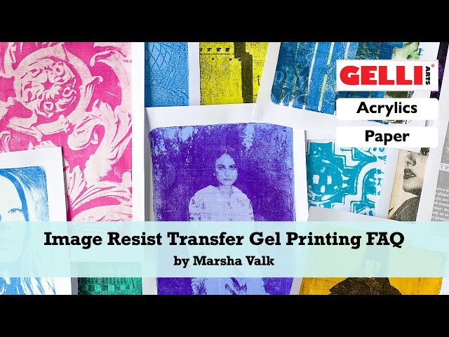 Gel Plate Printing Techniques - Die Cuts As Masks #gelliplateprinting 