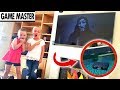 Game master hacks our tv and drops mystery box in our pool